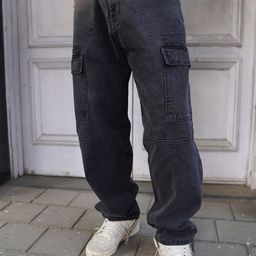 Powerlook Men Loose Fit Cargos Trousers-image-67