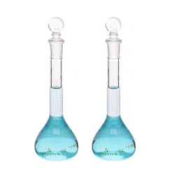 Supertek 500 ml QR Coded Volumetric Flask Class A ISI Mark with Interchangeable Glass and Super Stopper, Individual Works Certificate, 77.418.0500QI (Pack of 2)-8