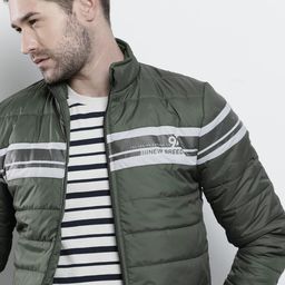 The Indian Garage Co Men Green Padded Jacket-picture-39
