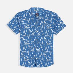 Allen Solly Junior Boys Opaque Printed Casual Shirt-picture-32