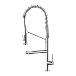 Jayna Single Lever Kitchen Mixer with Pullout Chrome Finish Brass, BF 16-image-17