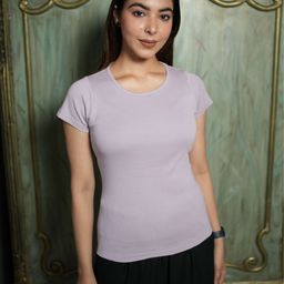 Mlada Women Raw Edge T-shirt-image-90