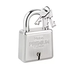 Mobaj Premium 60 mm Steel SNF Finish 3 Keys Padlock-21