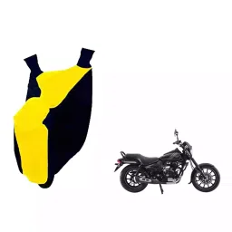 Auto Pearl Waterproof Two Wheeler Cover For Bajaj Avenger 180 Street (Yellow & Blue)-image-73