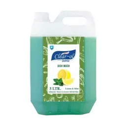 Clear-ol 5 L Lemon & Mint Fragrance Dishwash Liquid Gel 1 Can-image-45