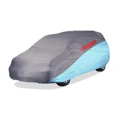 Elegant Grey & Blue Water Resistant Car Body Cover for MG Hector Plus-image-45