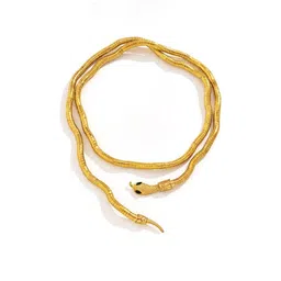 JEWILLEY Gold-Plated Viper Snake Twist Luxe Bendable Multi-Use Wrap Choker Necklace-13