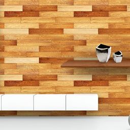 ArtzFolio Printed UV-Resistant Anti-Bacterial Linear Light Brown Pattern Peel & Stick Wallpaper-image-36