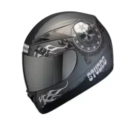 Studds SCORPION D3 DECOR Matt Gun Grey 600 mm X Large Full Face Helmet, D3 MATT GUN GREY-image-78