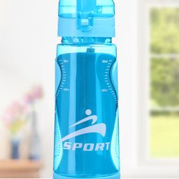 Sport Plastic Water Bottle Blue - 550 ml-image-25