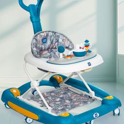 Mee Mee Premium Baby Walker with Rocker & Rocking Walker 3 Level Height Adjustment Cobalt Blue-image-25