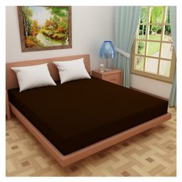 DREAM CARE Cotton Feel Terry   Ultra Soft Waterproof Mattress Protector- Coffee-image-41