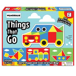 Wondrbox Things That Go, Educational Shapes Learning Game, 88 Pieces, Ages 4+, Over 50 Activities-image-6