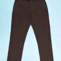 Kiddopanti Cotton Woven Solid Pant - Wine-picture-10