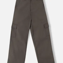 Urbano Juniors Boys Loose Baggy Fit Solid Cargo Chino Pant With 6 Pockets Non-Stretchable-image-51