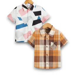 LUVITUS Boys Pack of 2 Printed Casual Shirt-picture-38