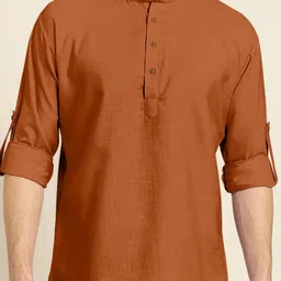 SHOPYCLICK Men Solid Straight Kurta-picture-35