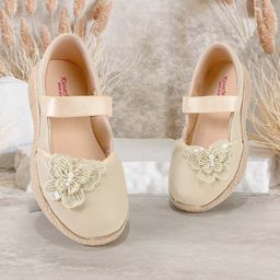 KazarMax Girls White Ballerinas Flats-32