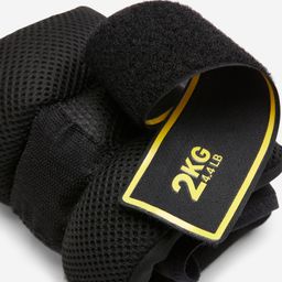 domyos Ankle & Wrist Fitness Weights 2 kg - Smoked Black image 5