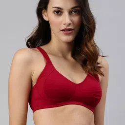 Van Heusen Red Solid Non-Wired Non Padded Full Coverage T-shirt Bra-20
