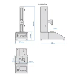 Insize Electronic Tensile Compression Machine 1000 N, UTM-SC1000 image 2