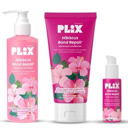 PLIX THE PLANT FIX Set Of 3 Hibiscus Bond Repair 10-In-1 Serum Shampoo & Conditioner Combo-15