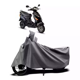Auto Pearl Two Wheeler Cover with Bag for Hero Electric Electric Wave Dx, Silver-image-69