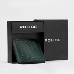 Police Men Textured Leather Two Fold Wallet-6