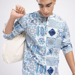 Anouk Rustic Floral Printed Straight Kurta-23