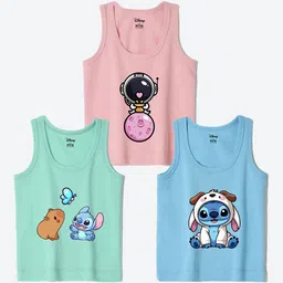 Wear Your Mind Infants Pack Of 3 Printed Basic Vests IFVDPO3018-image-94