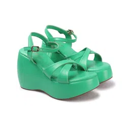 Lavie Embellished Party Platform Sandals-38