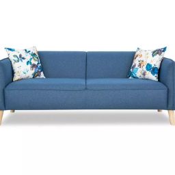 Urban Living Blue Buffalo 3 Seater Sofa-38