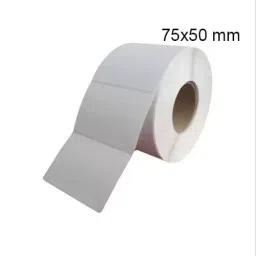 AVIR 75x50 mm Self Adhesive Rectangular Shape White Barcode Chromo Paper Label Sticker, SS1 image 2