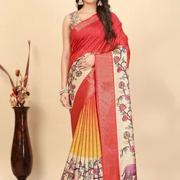 J 6 DESIGNER Floral Silk Cotton Handloom Saree-picture-44