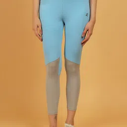 N-Gal Women Dry Fit Color Block Athletic Sports Ankle Length Tights-47