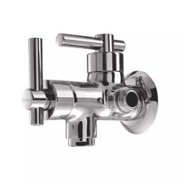 PLUMBER ULTRA Wall Mounted Chrome Finish Two-Way Bib Cock with Wall Flange, UT-2109-picture-19