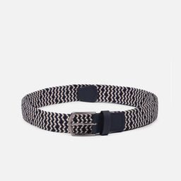 Van Heusen Men Striped Leather Belt-image-102