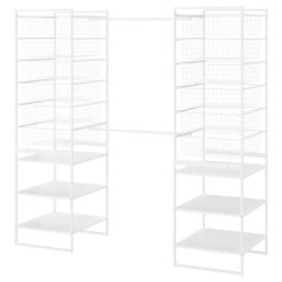 ikea jonaxel Wardrobe combination, white, 142-178x51x173 cm-picture-2