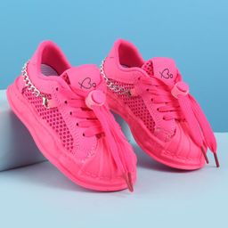 Babyoye Lace Ups Casual Shoes -Pink-image-14
