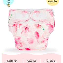 SuperBottoms Newborn UNO Premium Cloth Diaper with Absorbent Insert (0 to 3M) - Cherry Blossom-27