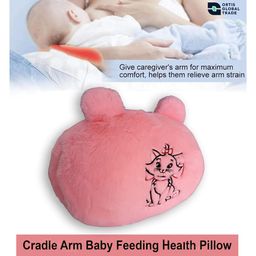 Ortis Cradle Arm Breastfeeding and Bottle Feeding Head Support Pillow - Pink-image-83