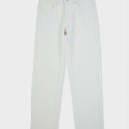 Pepe Jeans 100% Cotton Woven Full Length Straight Fit Solid Jeans - White-picture-40