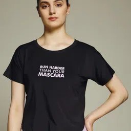 MKH Typography Printed Drop-Shoulder Sleeves Dri-FIT Relaxed Fit T-shirt-41