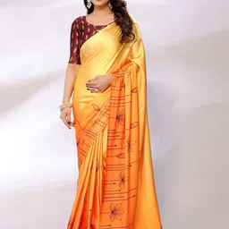 FABMORA Printed Satin Saree-picture-10
