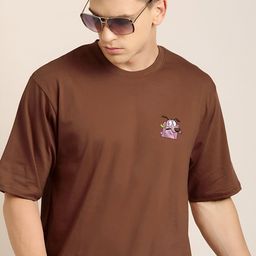 Jack Paris Men Printed Round Neck Cotton T-Shirt-image-7