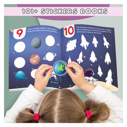 gowoo My First Numbers Sticker Book: Counting Adventures with 101+ Stickers, Learning Fun for Kids - Counting Fun with Stickers, Sticker Learning Journey. image 3