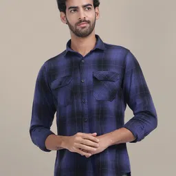 AMSWAN Men Opaque Checked Casual Shirt-picture-11
