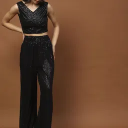 StyleCast X SERA Embellished V-Neck Sleeveless Top With Trouser-picture-23