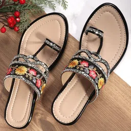 DIPYO Embellished Party Comfort Sandals-38