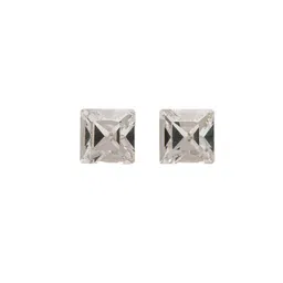 STUDEX 24K Pure Gold Plated Stainless Steel Crystal Studded Square Shaped Studs-1